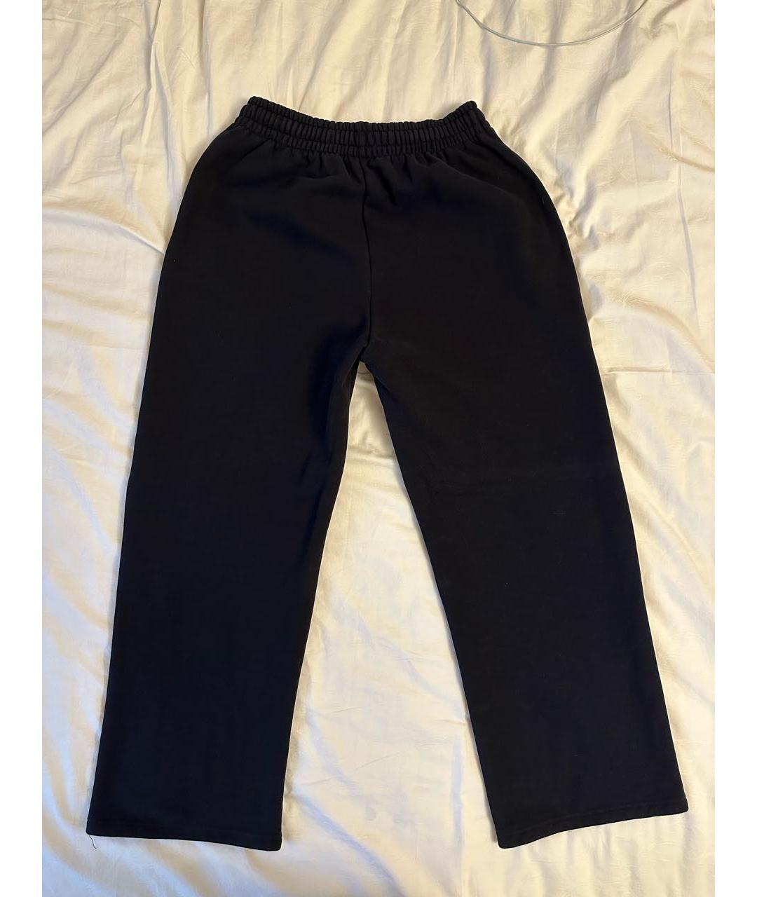 PLANTA ROSA Черные хлопковые спортивные брюки и шорты, фото 2