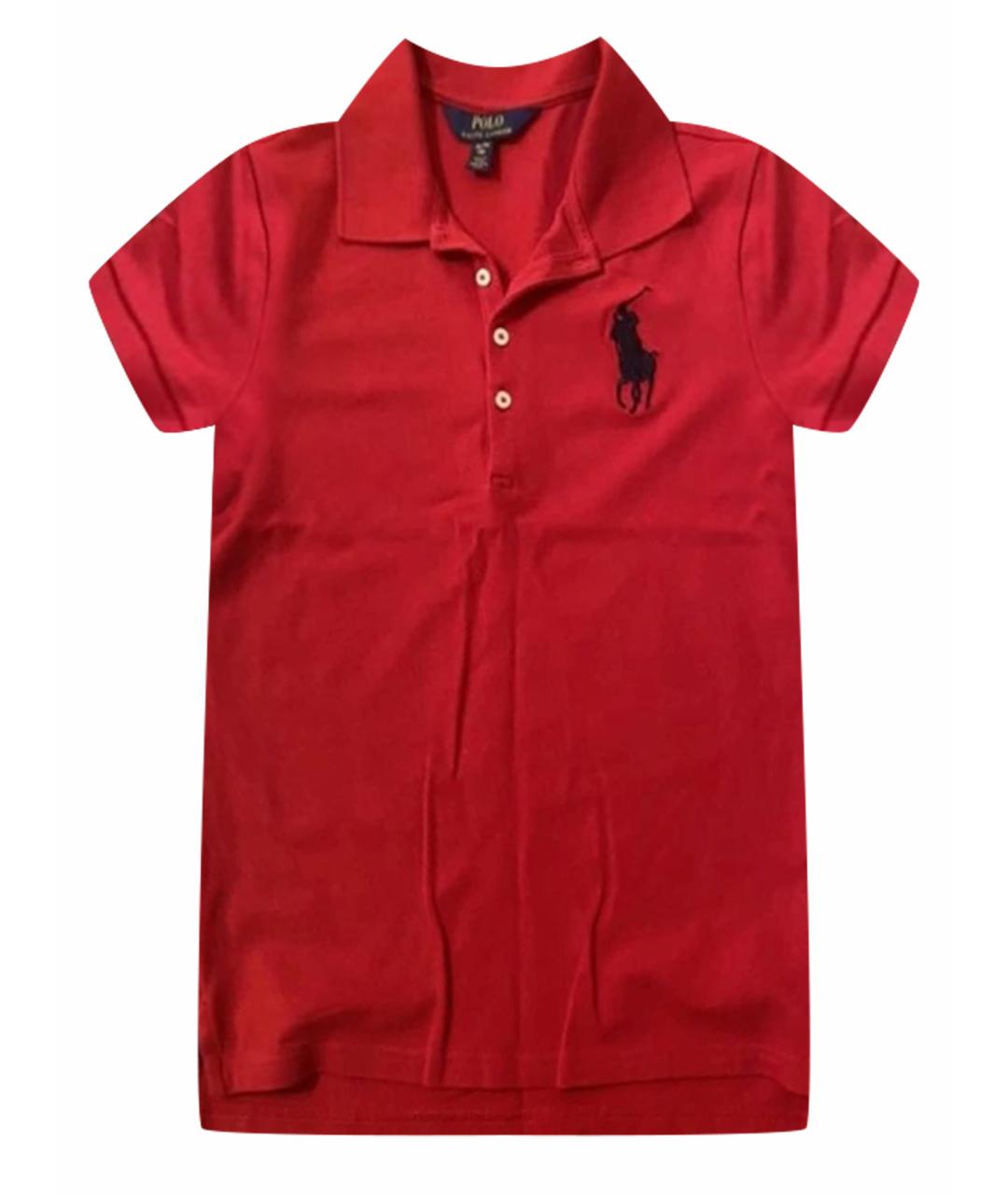 POLO RALPH LAUREN Красный хлопковый детская футболка / топ, фото 1