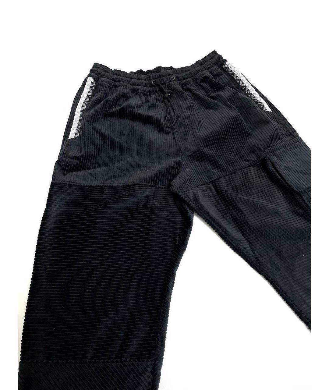 NIKE Черные хлопковые повседневные брюки, фото 3
