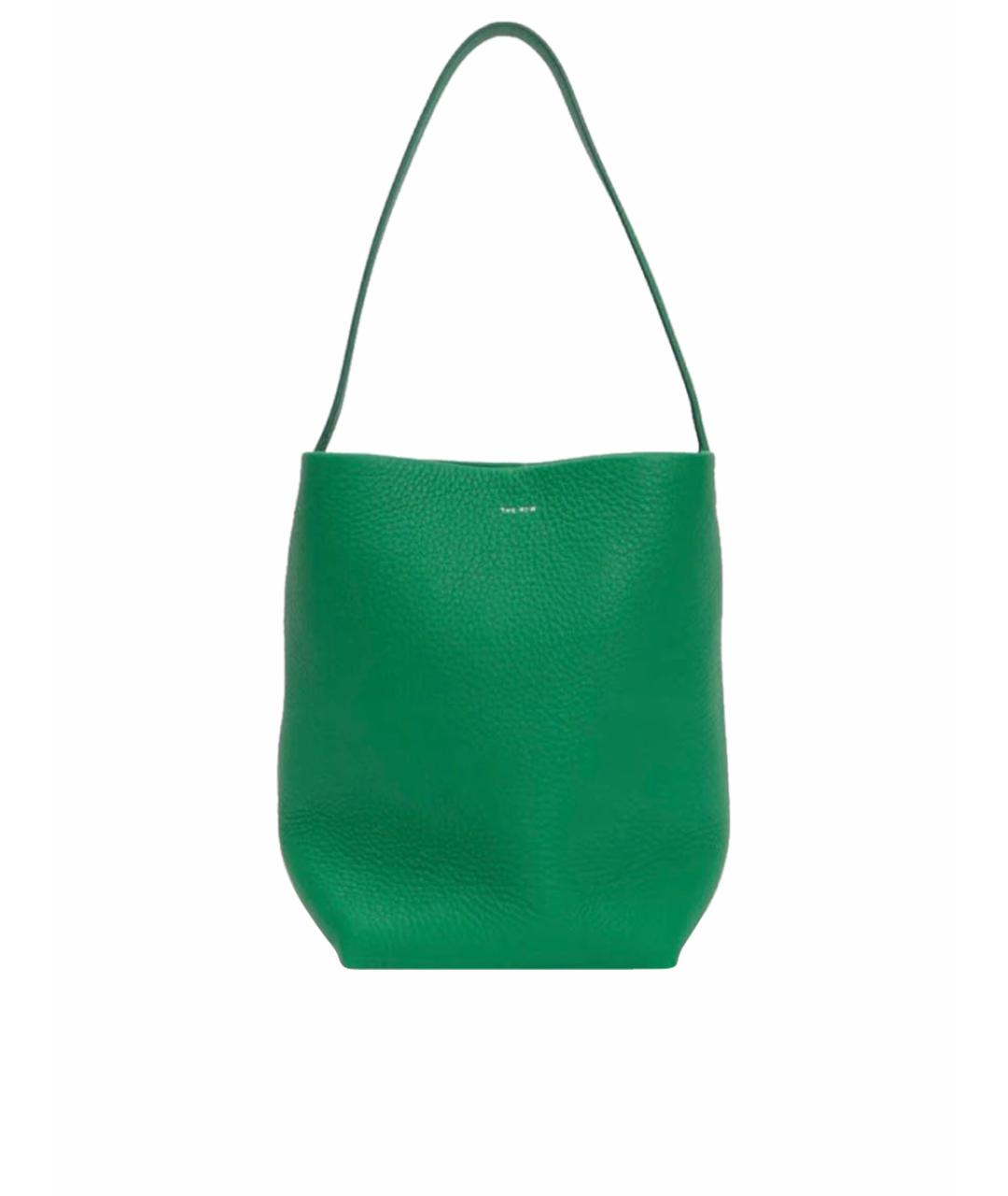 THE ROW Зеленая кожаная сумка тоут, фото 1