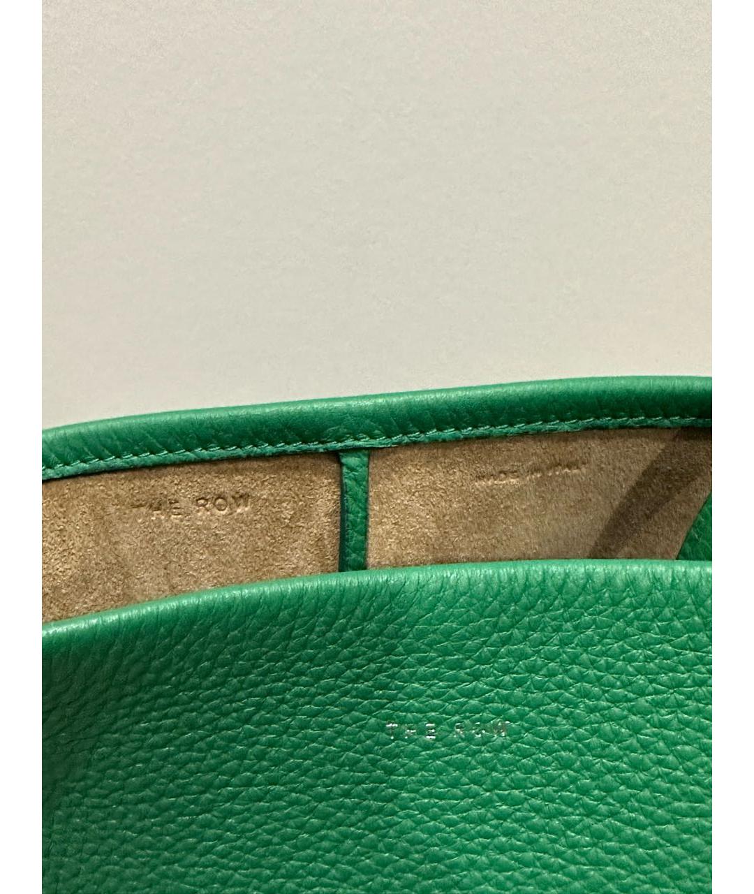 THE ROW Зеленая кожаная сумка тоут, фото 7
