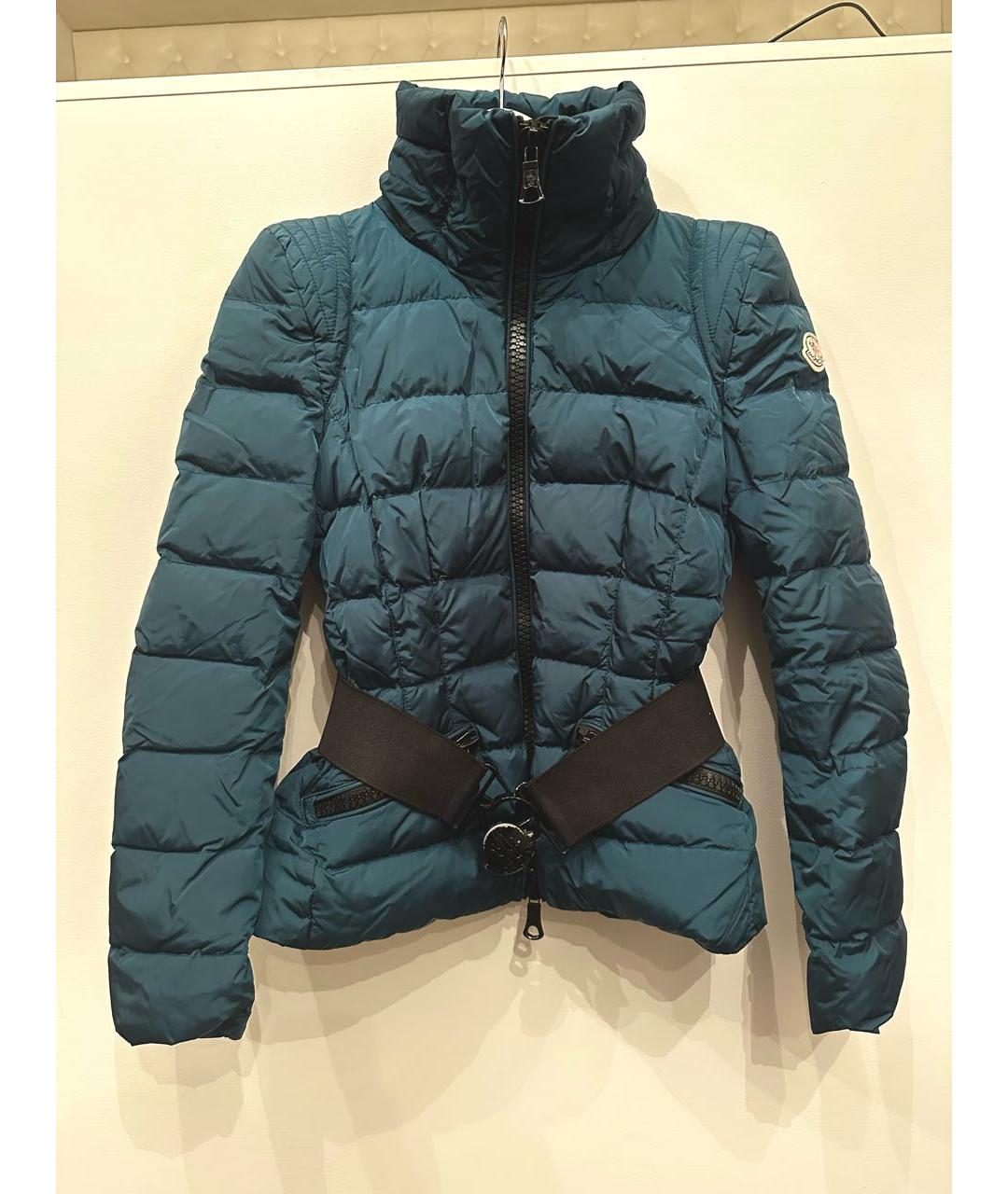 MONCLER Зеленый пуховик, фото 9