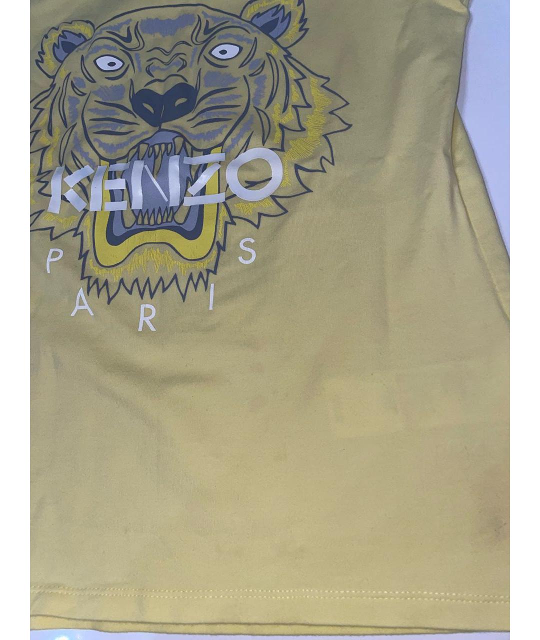 KENZO KIDS Желтый хлопковый детская футболка / топ, фото 5