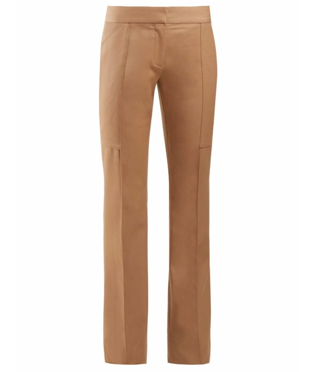 STELLA MCCARTNEY Бежевые шерстяные прямые брюки, фото 1