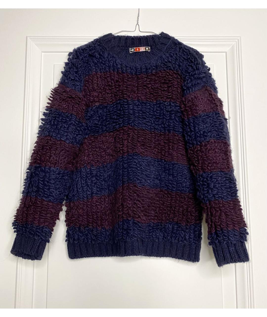 MSGM Темно-синий шерстяной джемпер / свитер, фото 2
