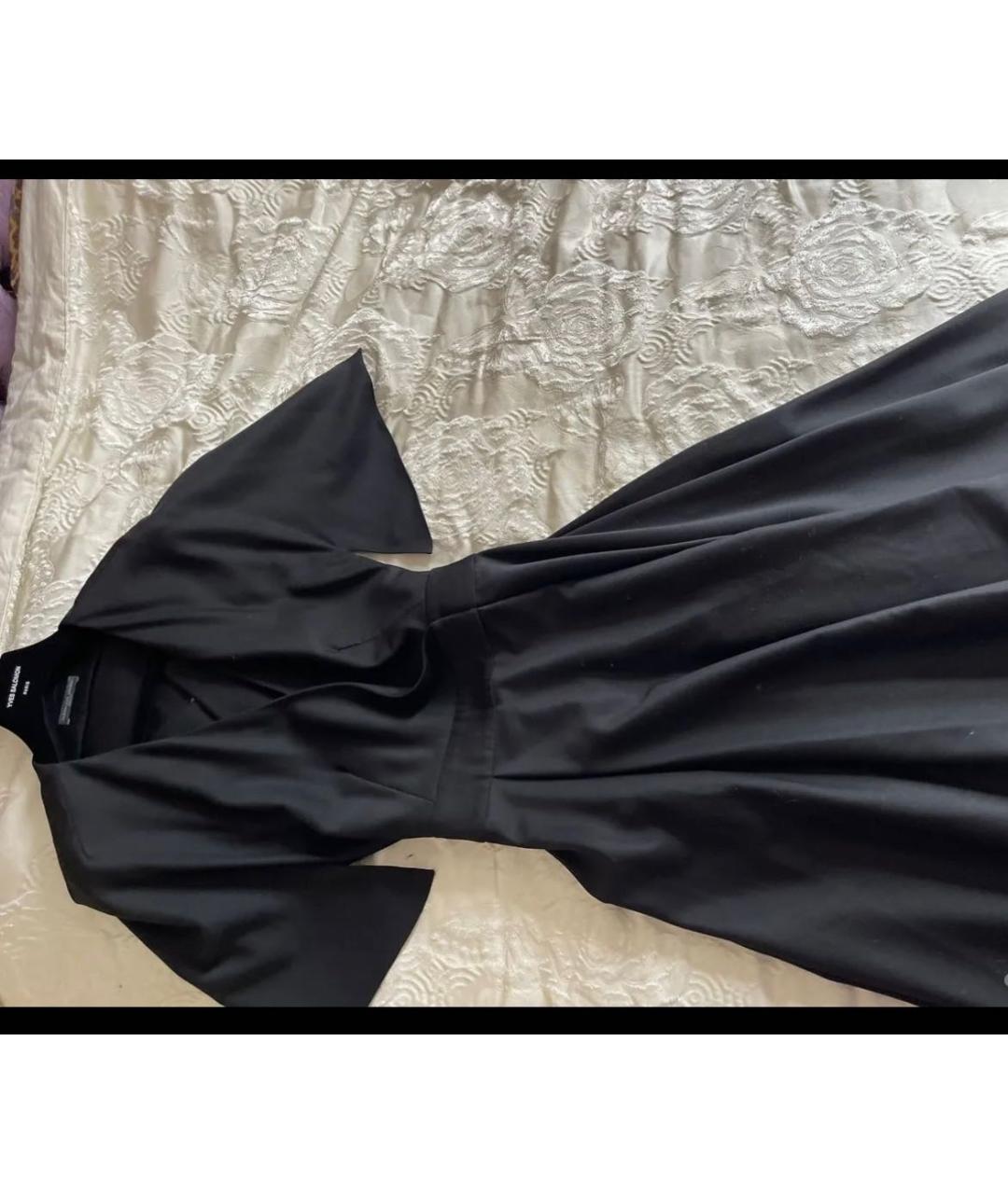 ALEXANDER MCQUEEN Черное шерстяное платье, фото 8