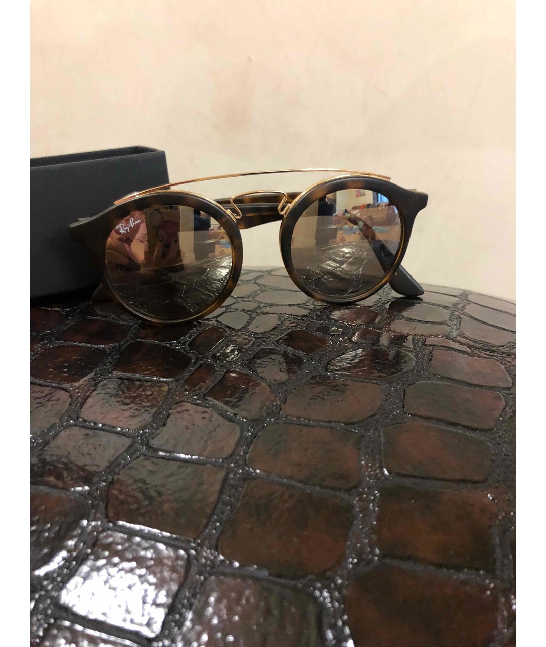 RAY BAN Пластиковые солнцезащитные очки, фото 4