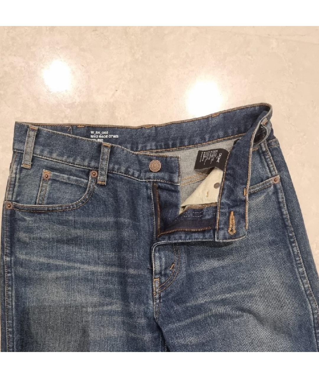 CELINE PRE-OWNED Синие хлопковые джинсы слим, фото 3