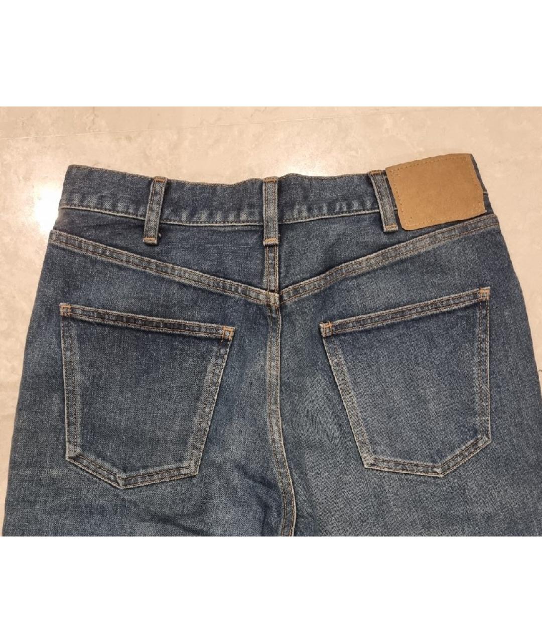 CELINE PRE-OWNED Синие хлопковые джинсы слим, фото 4