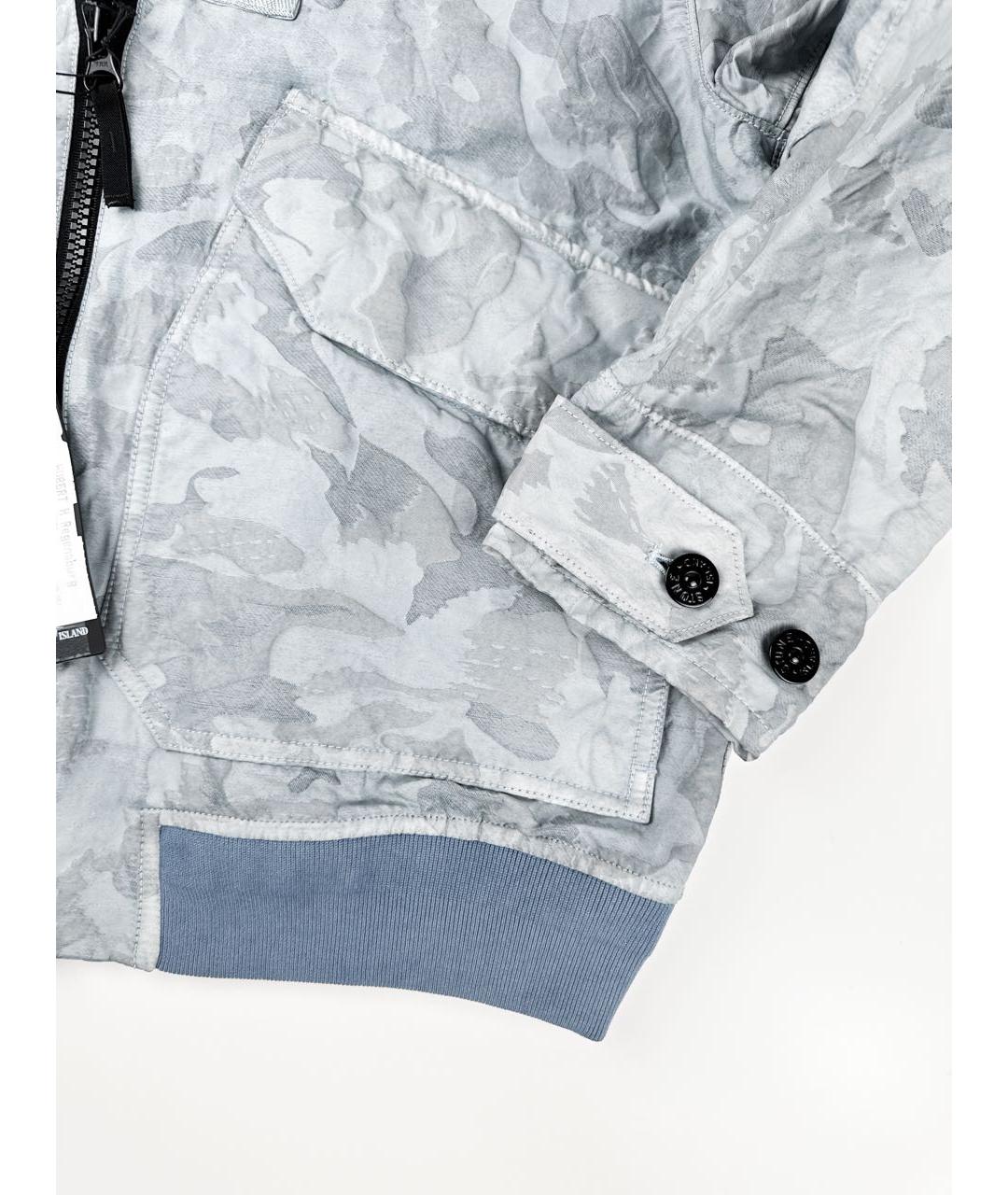 STONE ISLAND Голубая хлопковая куртка, фото 5