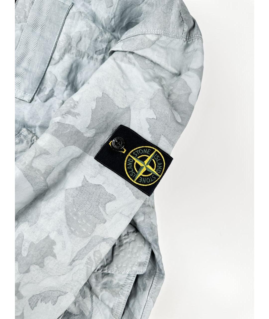 STONE ISLAND Голубая хлопковая куртка, фото 4