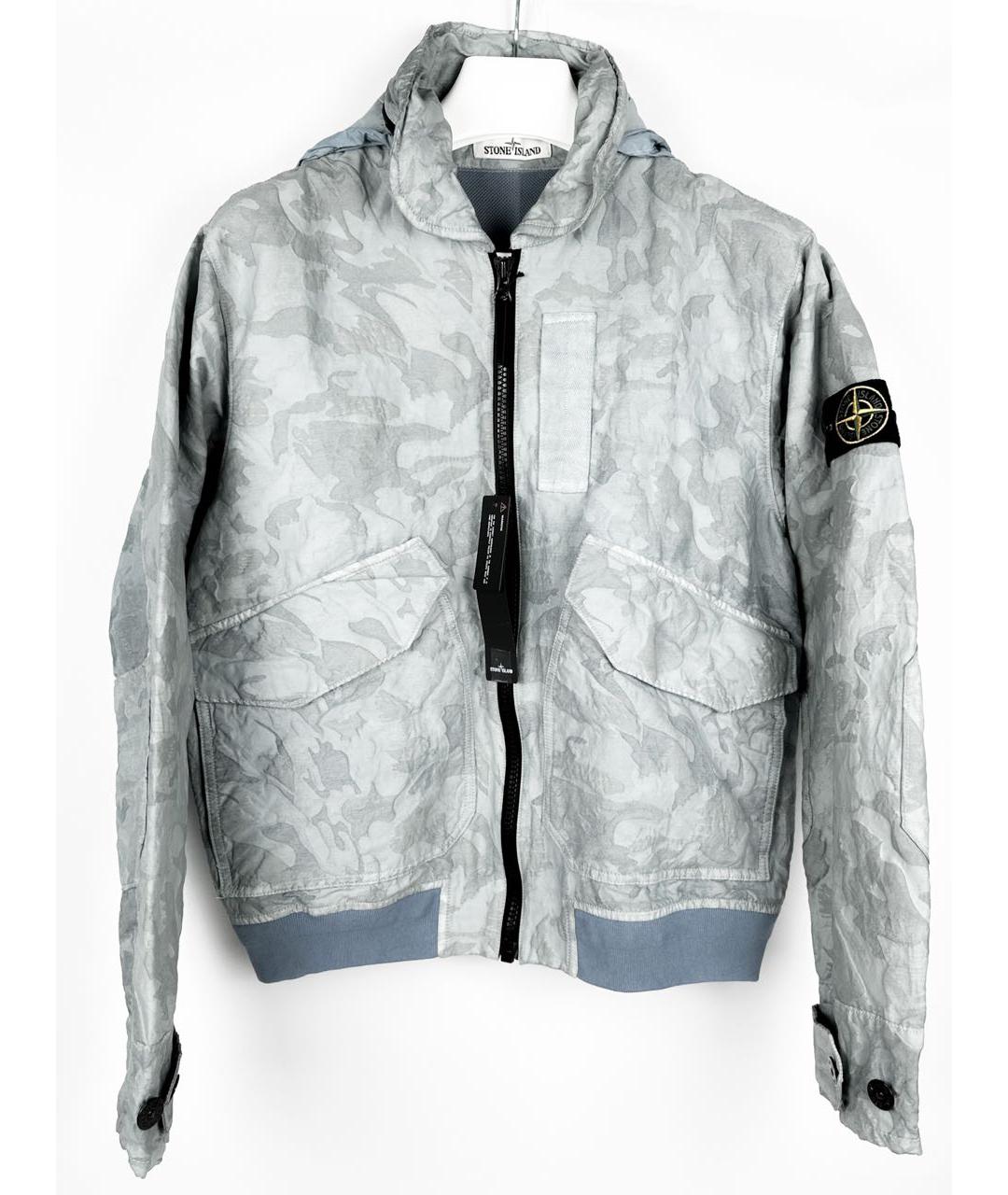 STONE ISLAND Голубая хлопковая куртка, фото 9