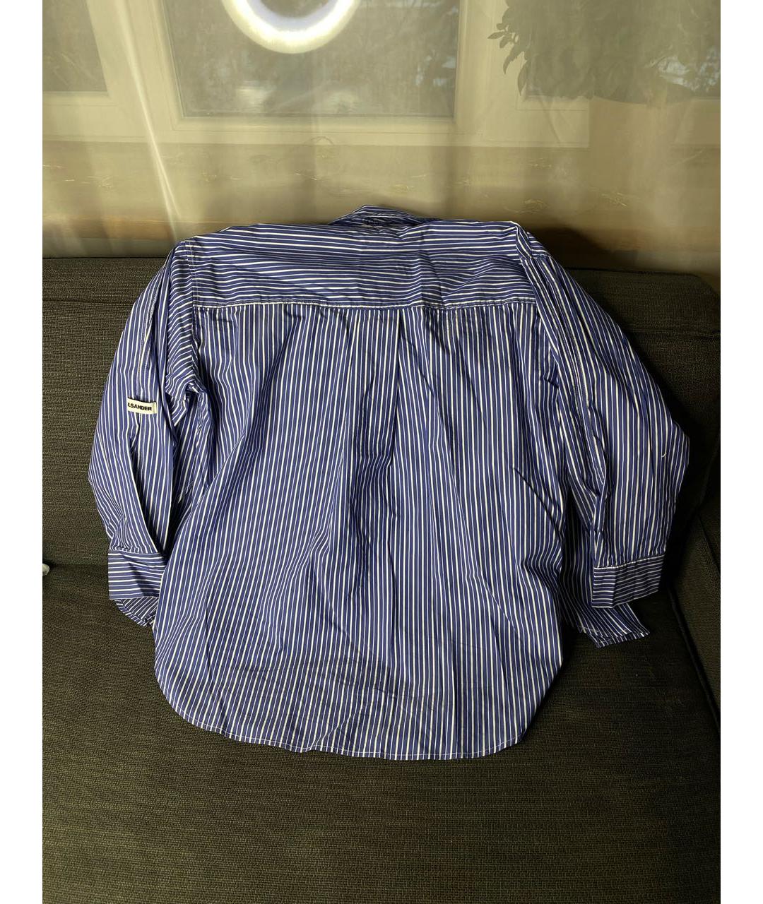 JIL SANDER Синяя полиэстеровая рубашка, фото 2