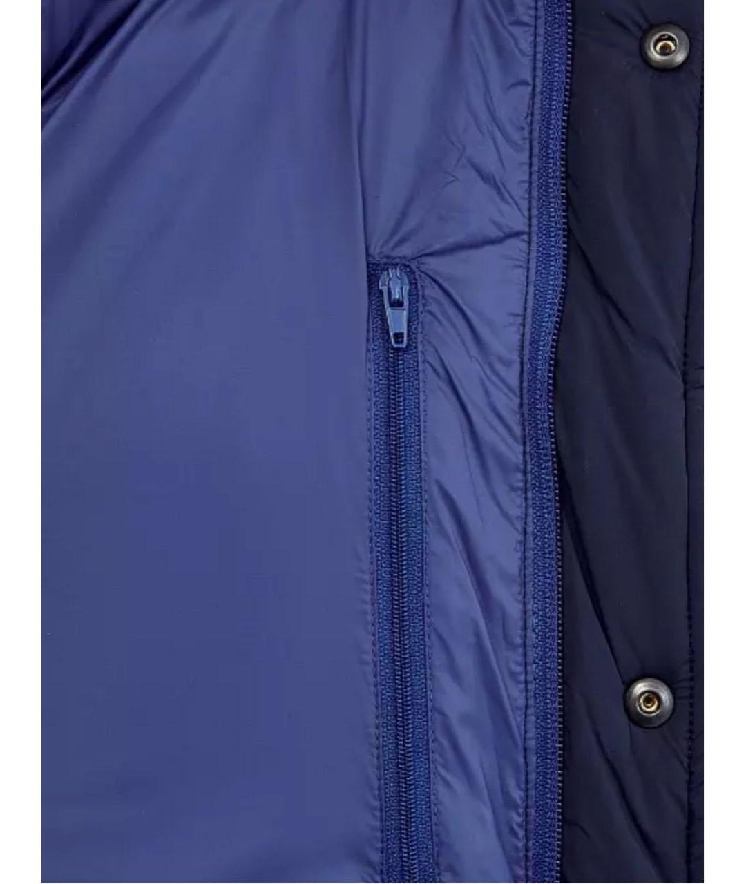 BIKKEMBERGS Синяя полиамидовая куртка, фото 6