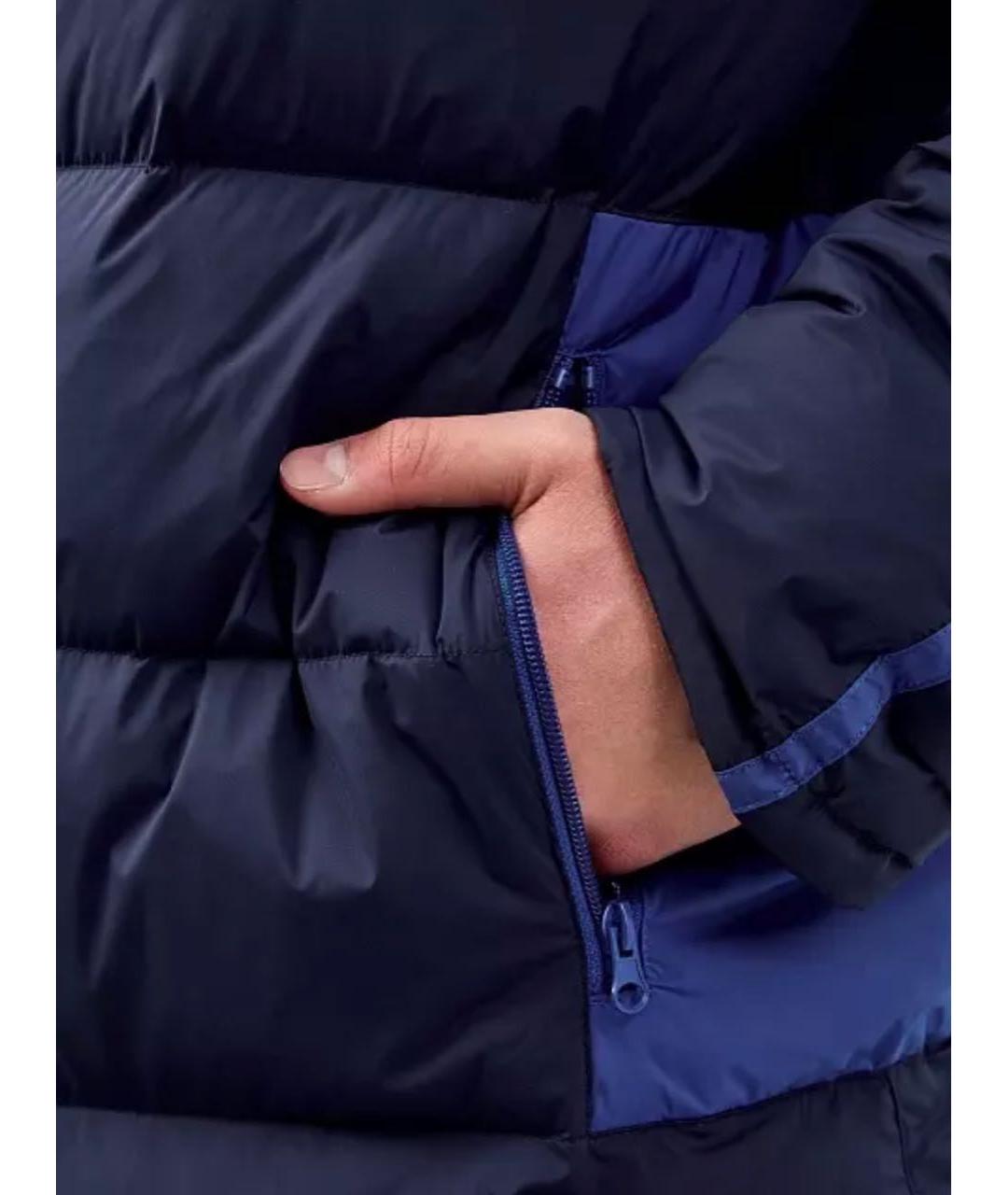 BIKKEMBERGS Синяя полиамидовая куртка, фото 4