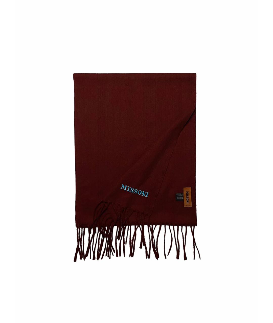 MISSONI Бордовый шарф, фото 1