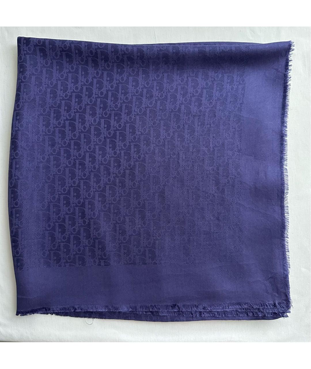 CHRISTIAN DIOR PRE-OWNED Фиолетовый кашемировый платок, фото 6