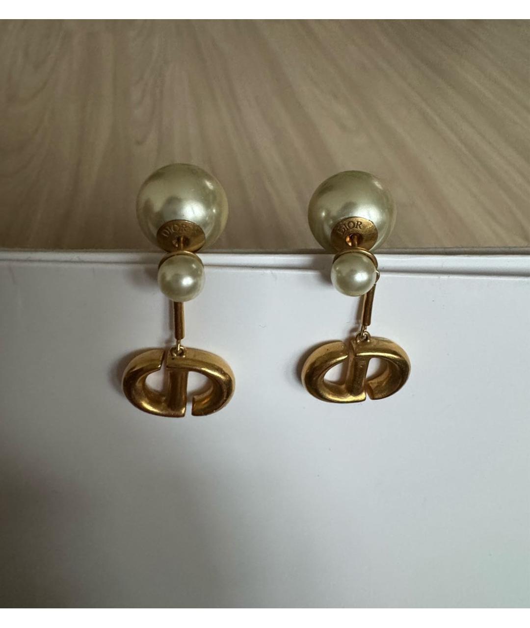 CHRISTIAN DIOR Золотые серьги, фото 5