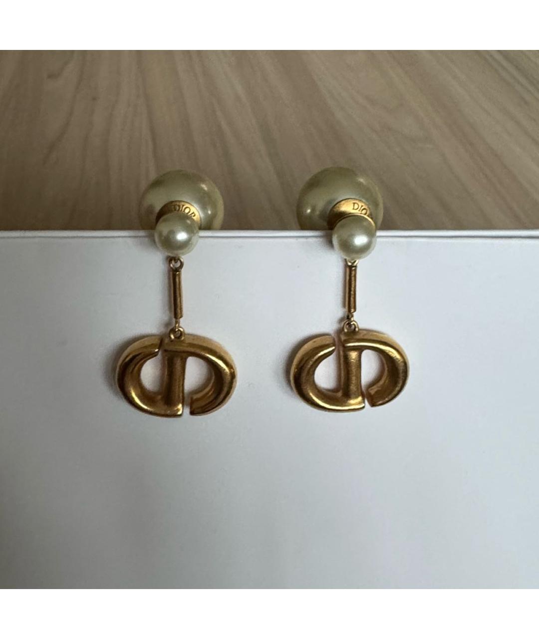 CHRISTIAN DIOR Золотые серьги, фото 6