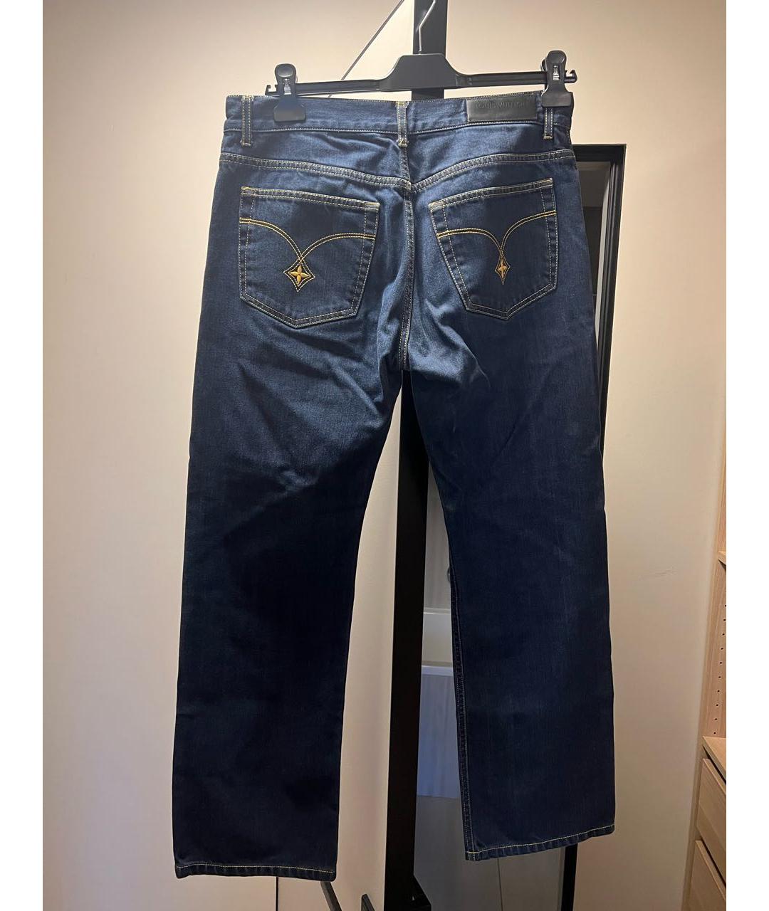 LOUIS VUITTON Темно-синие прямые джинсы, фото 2