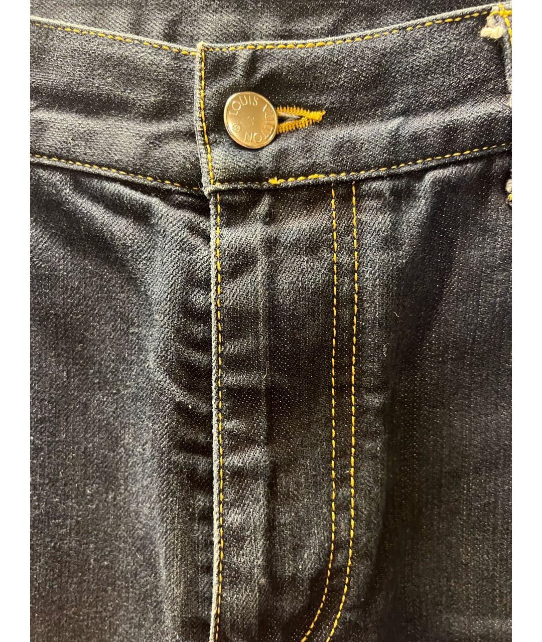 LOUIS VUITTON Темно-синие прямые джинсы, фото 3