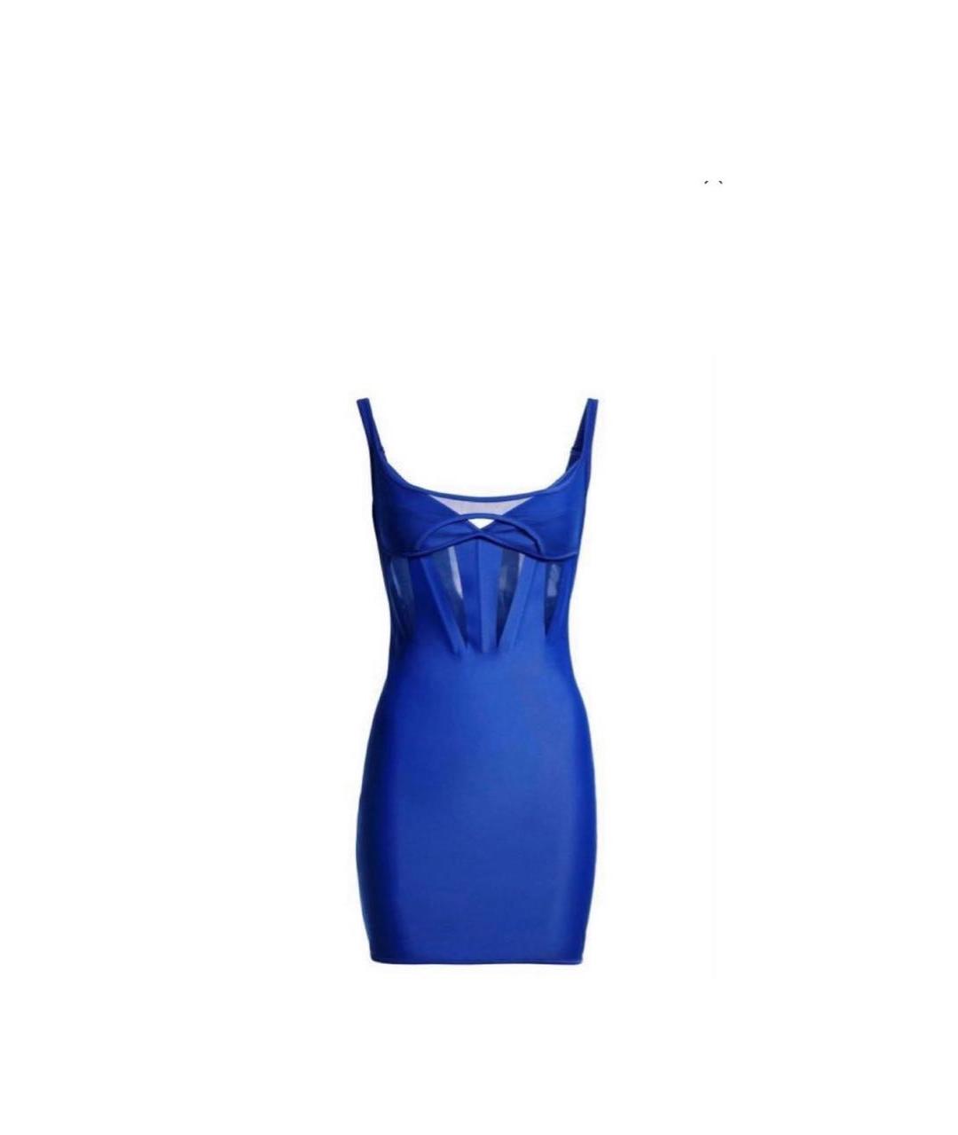 MUGLER Синее вечернее платье, фото 4