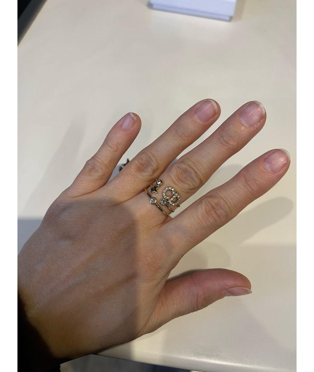 CHRISTIAN DIOR Золотое металлическое кольцо, фото 2