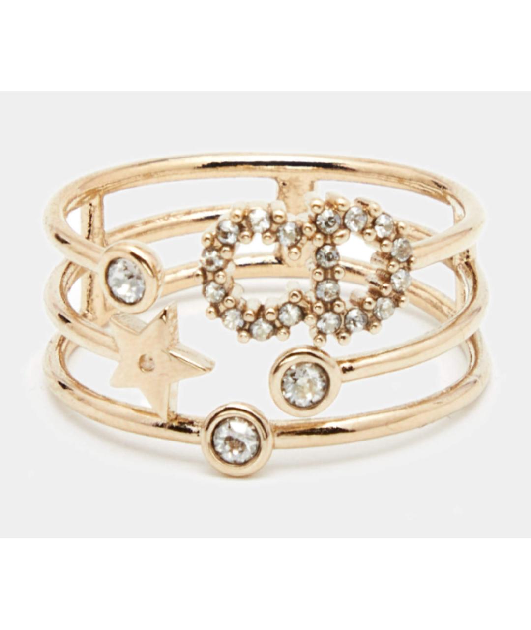 CHRISTIAN DIOR Золотое металлическое кольцо, фото 4