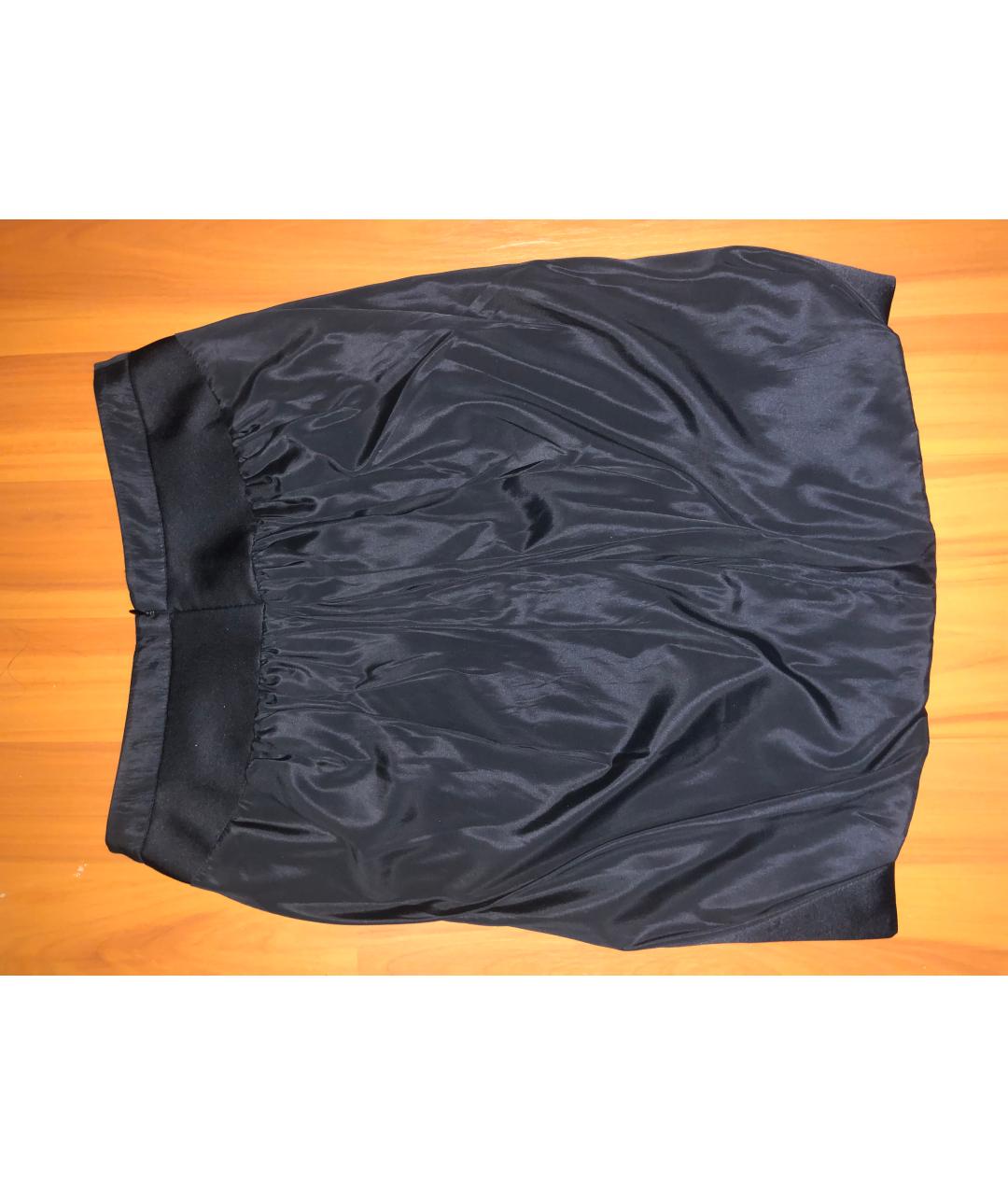 BALENCIAGA Черная ацетатная юбка миди, фото 2