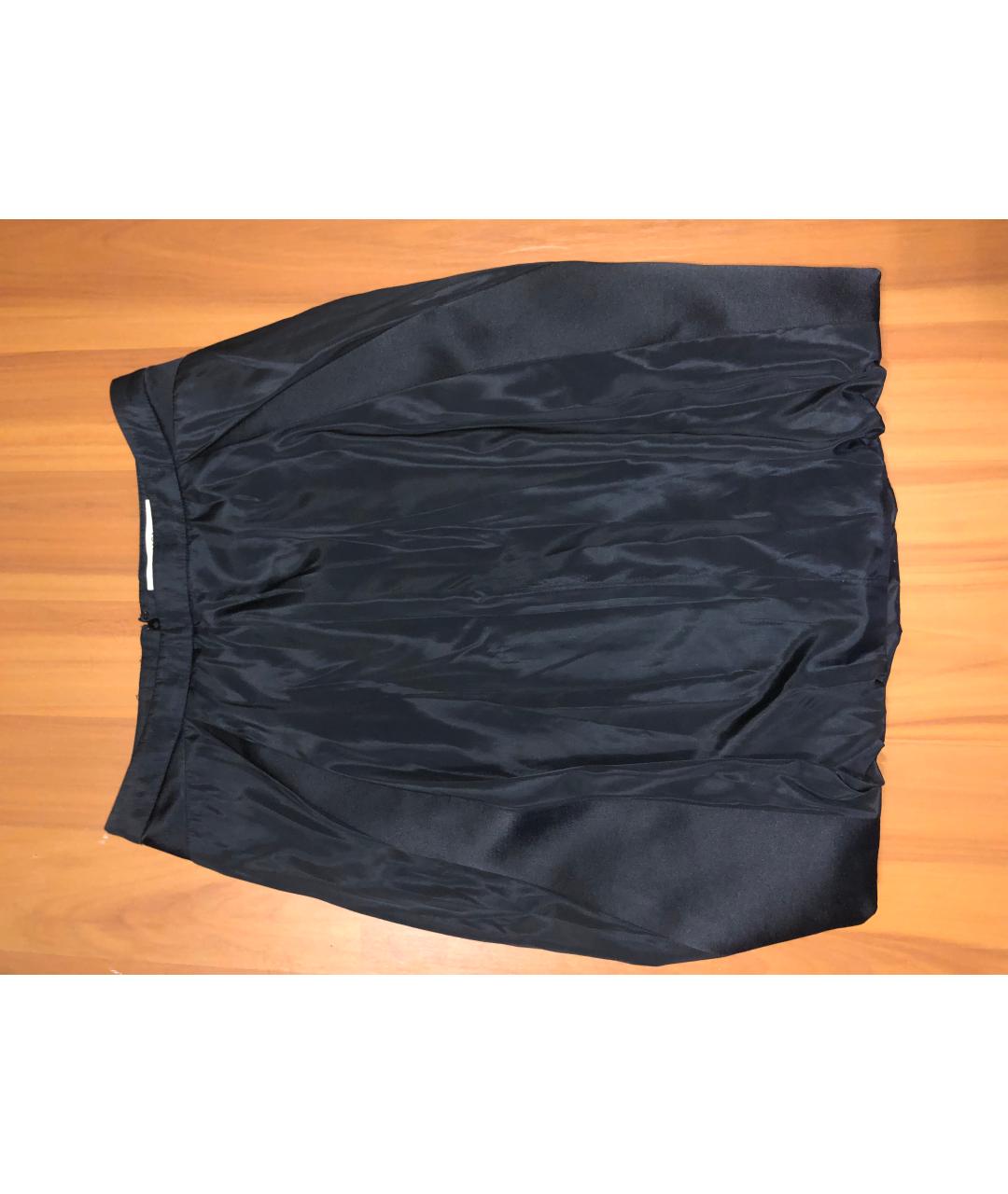 BALENCIAGA Черная ацетатная юбка миди, фото 6