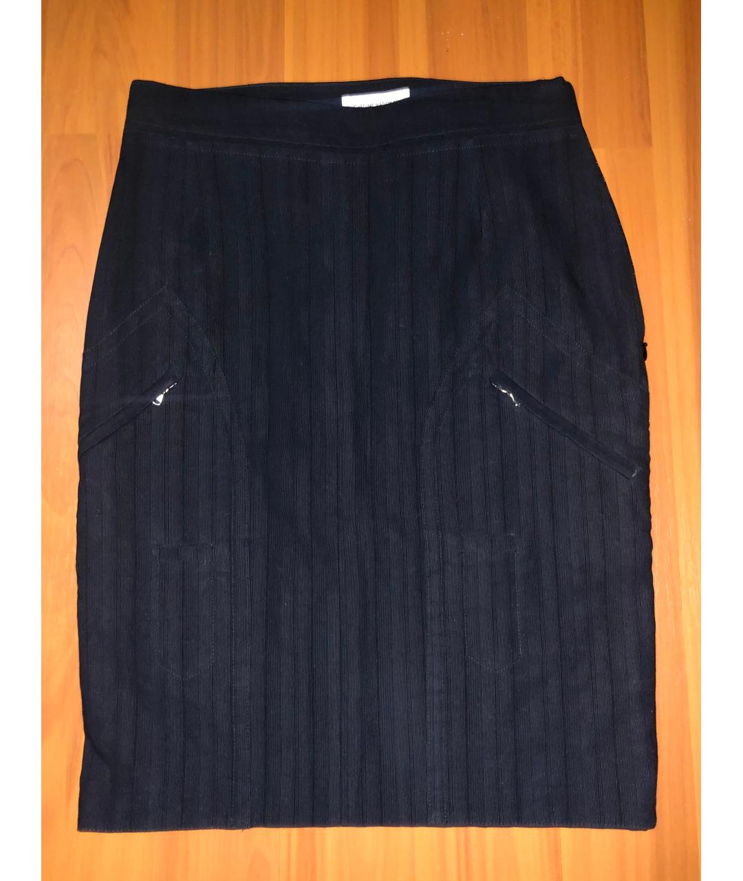 COSTUME NATIONAL Черная юбка миди, фото 4