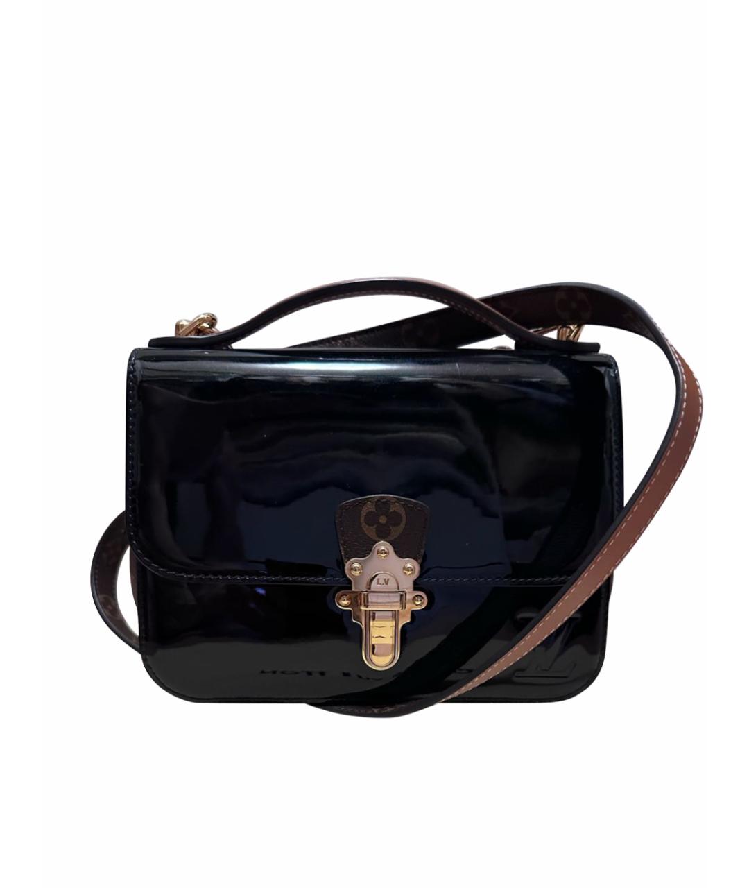 LOUIS VUITTON PRE-OWNED Черная сумка через плечо из лакированной кожи, фото 1