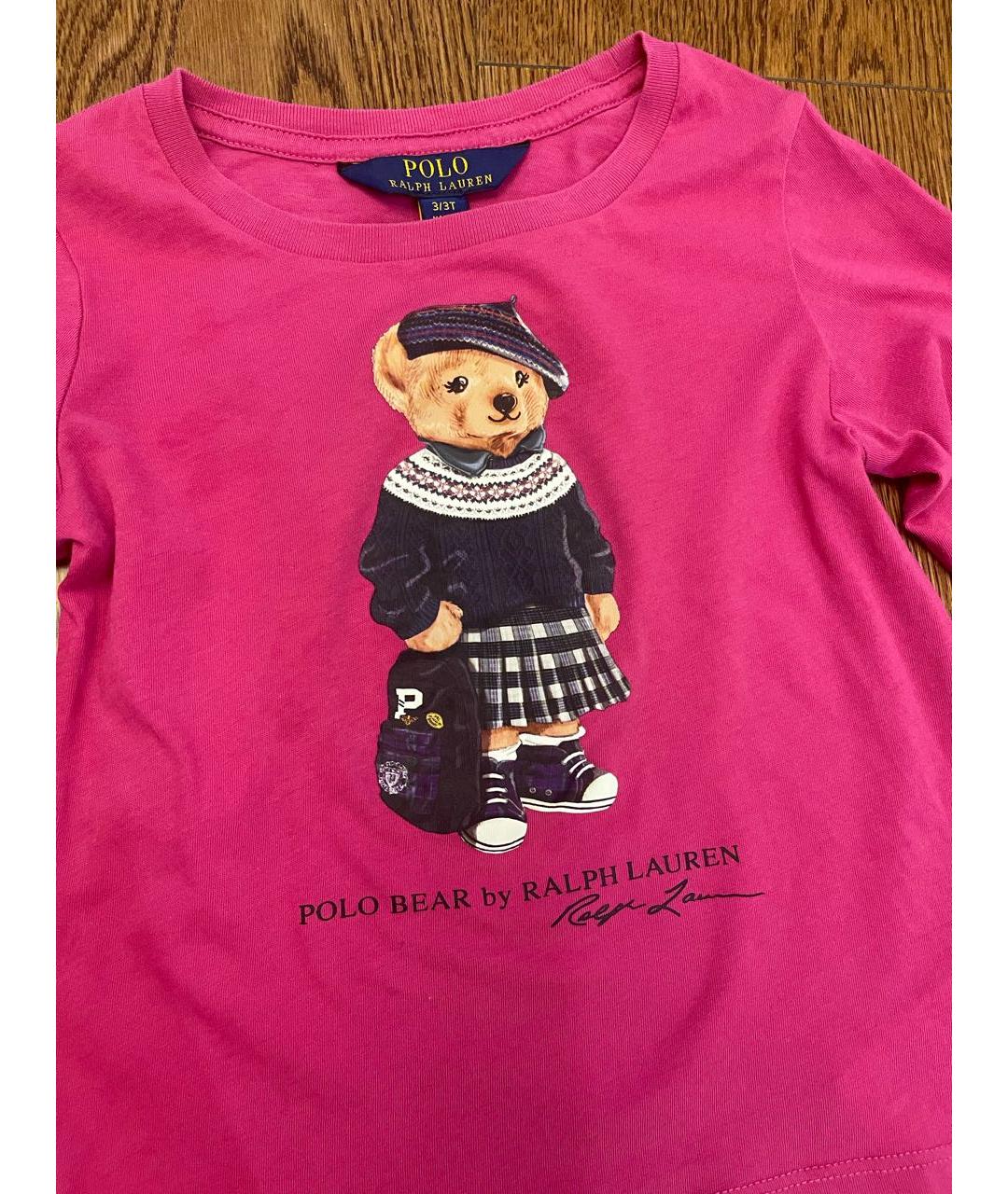 POLO RALPH LAUREN Розовый хлопковый футболка / топ, фото 3
