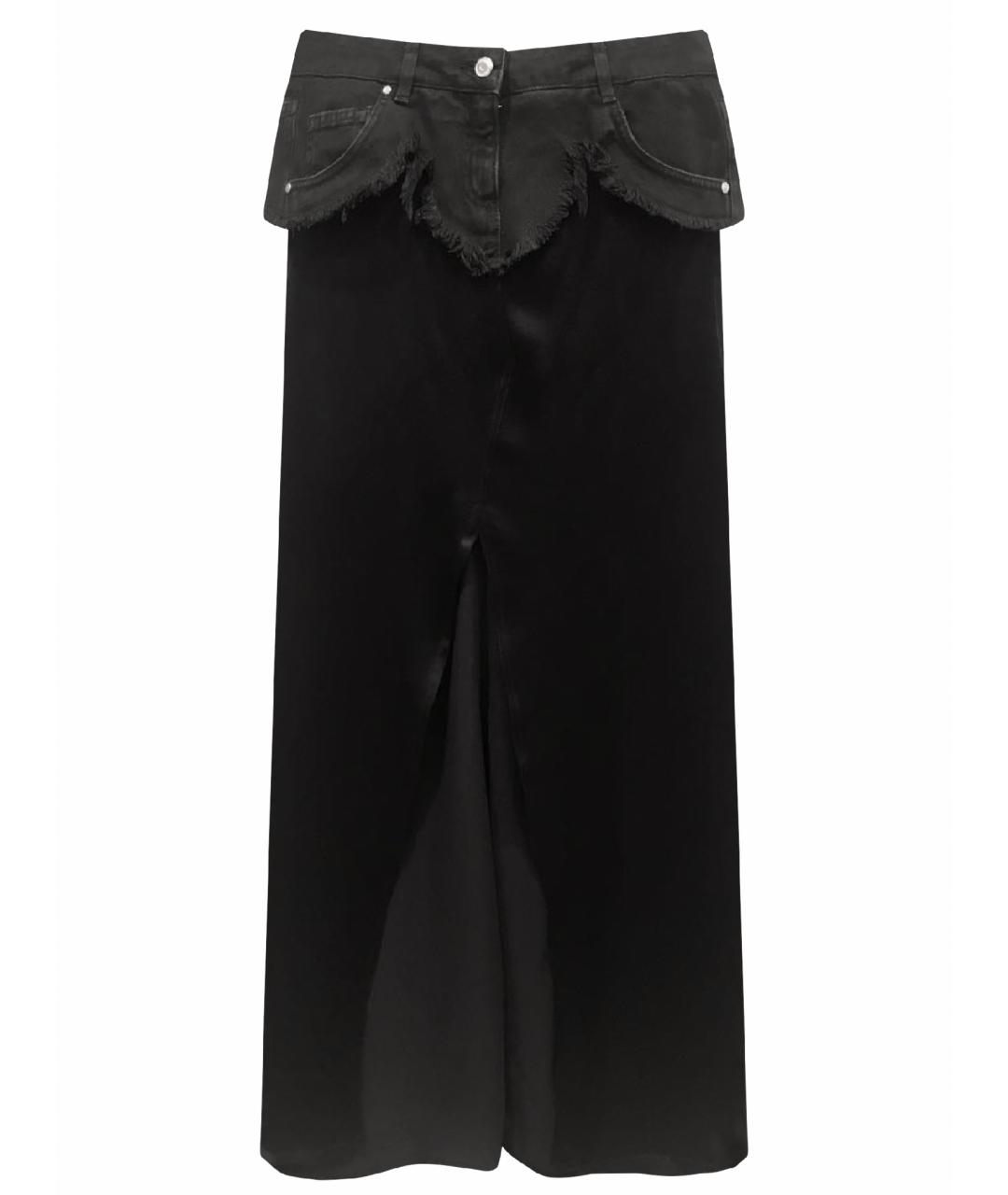 BLUMARINE Черная юбка макси, фото 1
