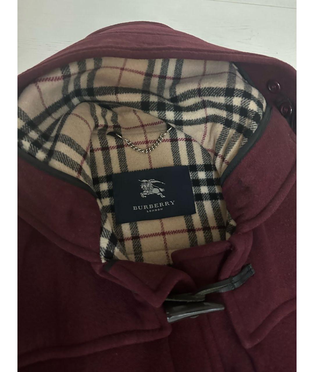 Burgundy burberry discount