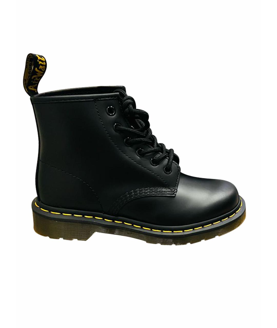 DR. MARTENS Черные кожаные ботинки, фото 1