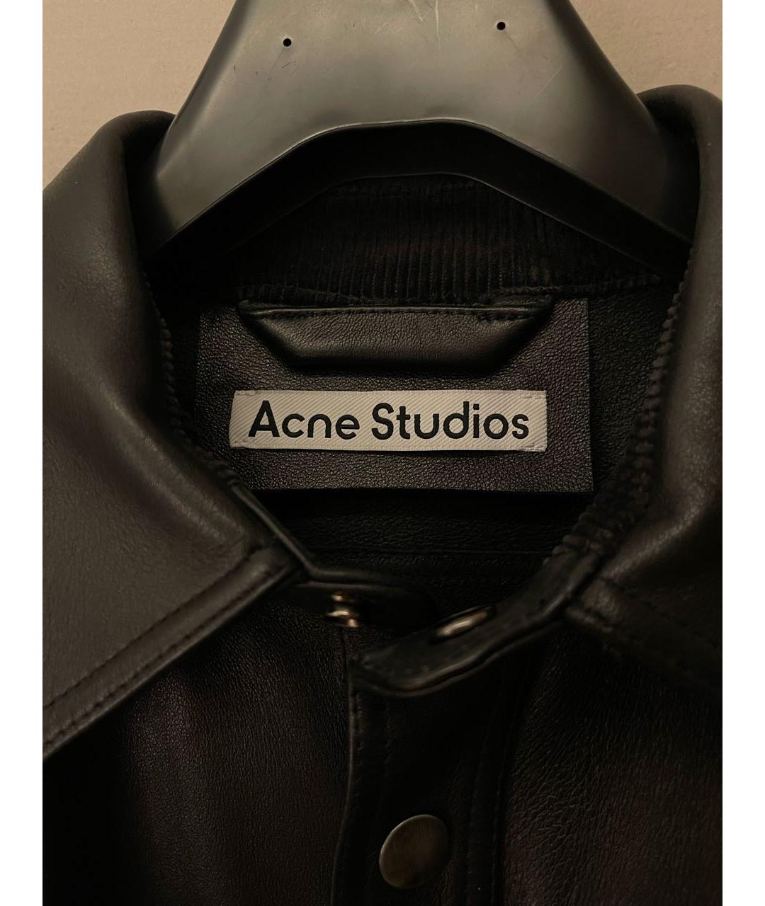 ACNE STUDIOS Черная кожаная куртка, фото 3