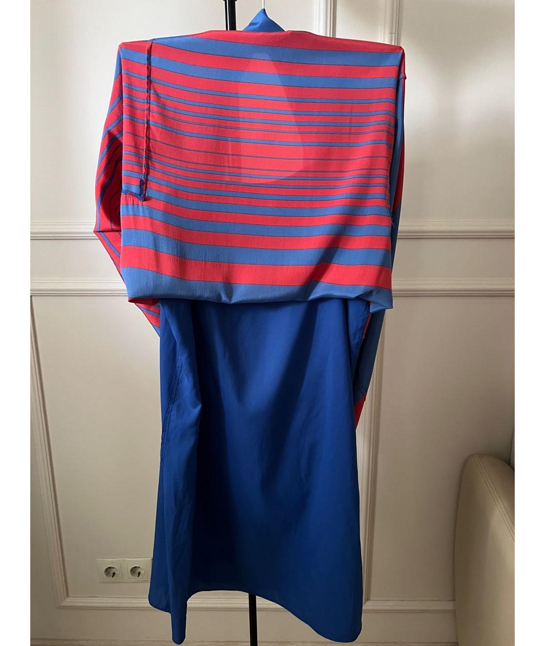 DKNY Красное шелковое повседневное платье, фото 8
