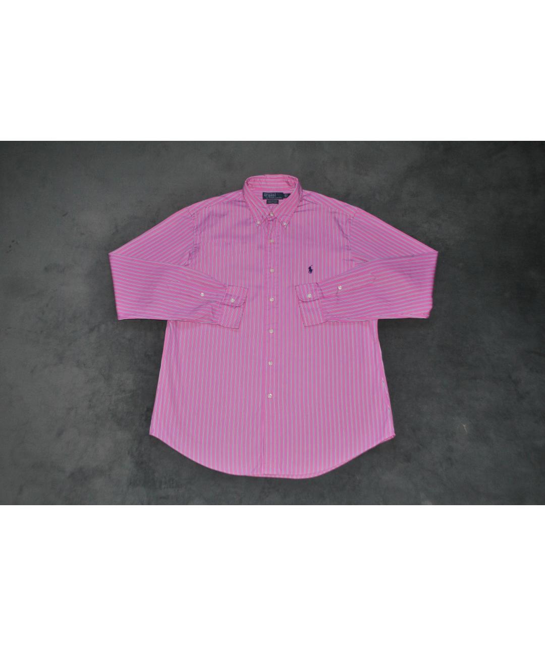 POLO RALPH LAUREN Розовая хлопковая кэжуал рубашка, фото 6