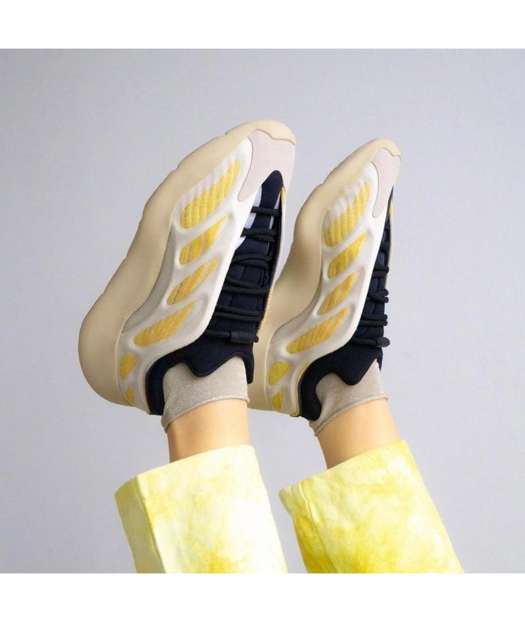 ADIDAS YEEZY Желтые кроссовки, фото 5