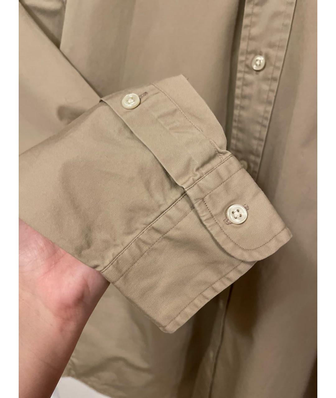 POLO RALPH LAUREN Бежевая хлопковая рубашка, фото 4