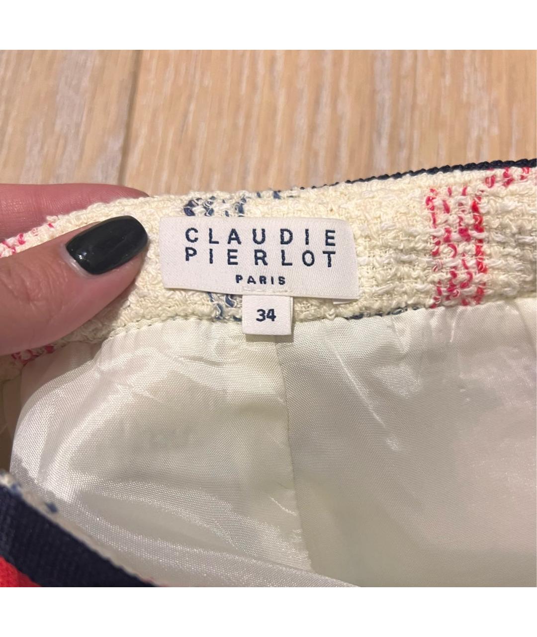 Claudie Pierlot Белые твидовые шорты, фото 3