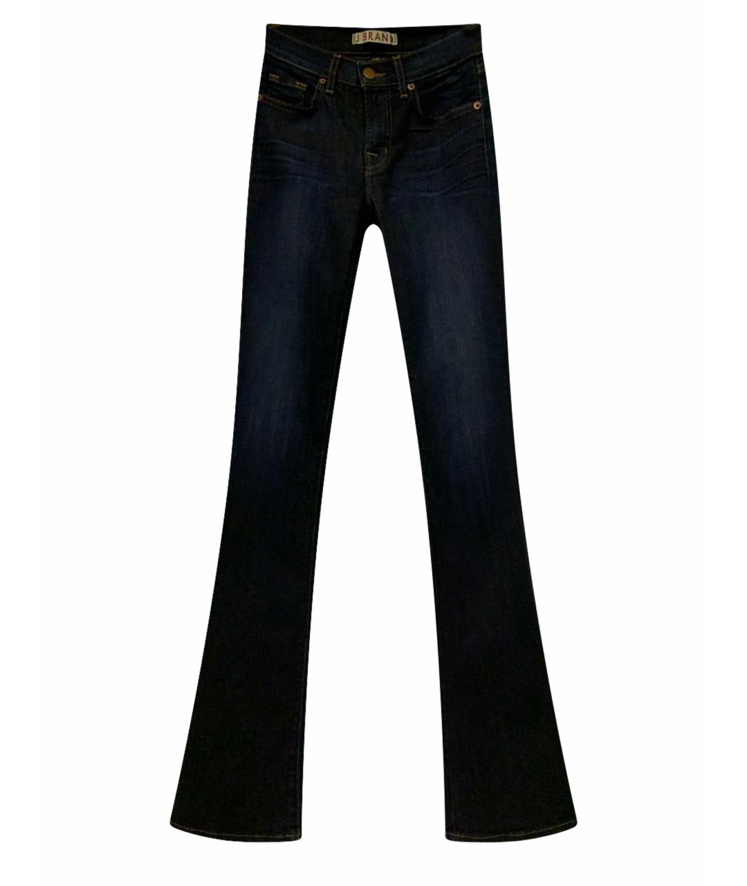 JBRAND Темно-синие хлопко-эластановые джинсы клеш, фото 1