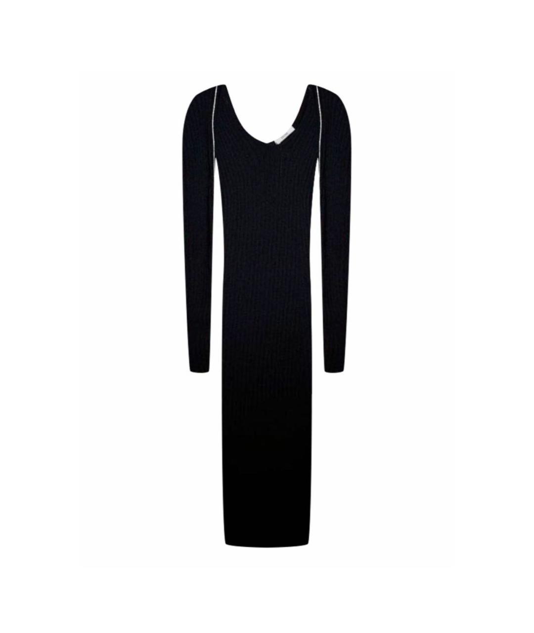 CELINE PRE-OWNED Черное вискозное повседневное платье, фото 7