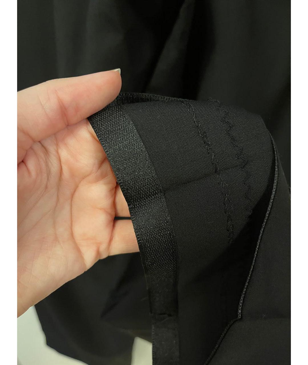 HUGO BOSS Черные вискозные прямые брюки, фото 7
