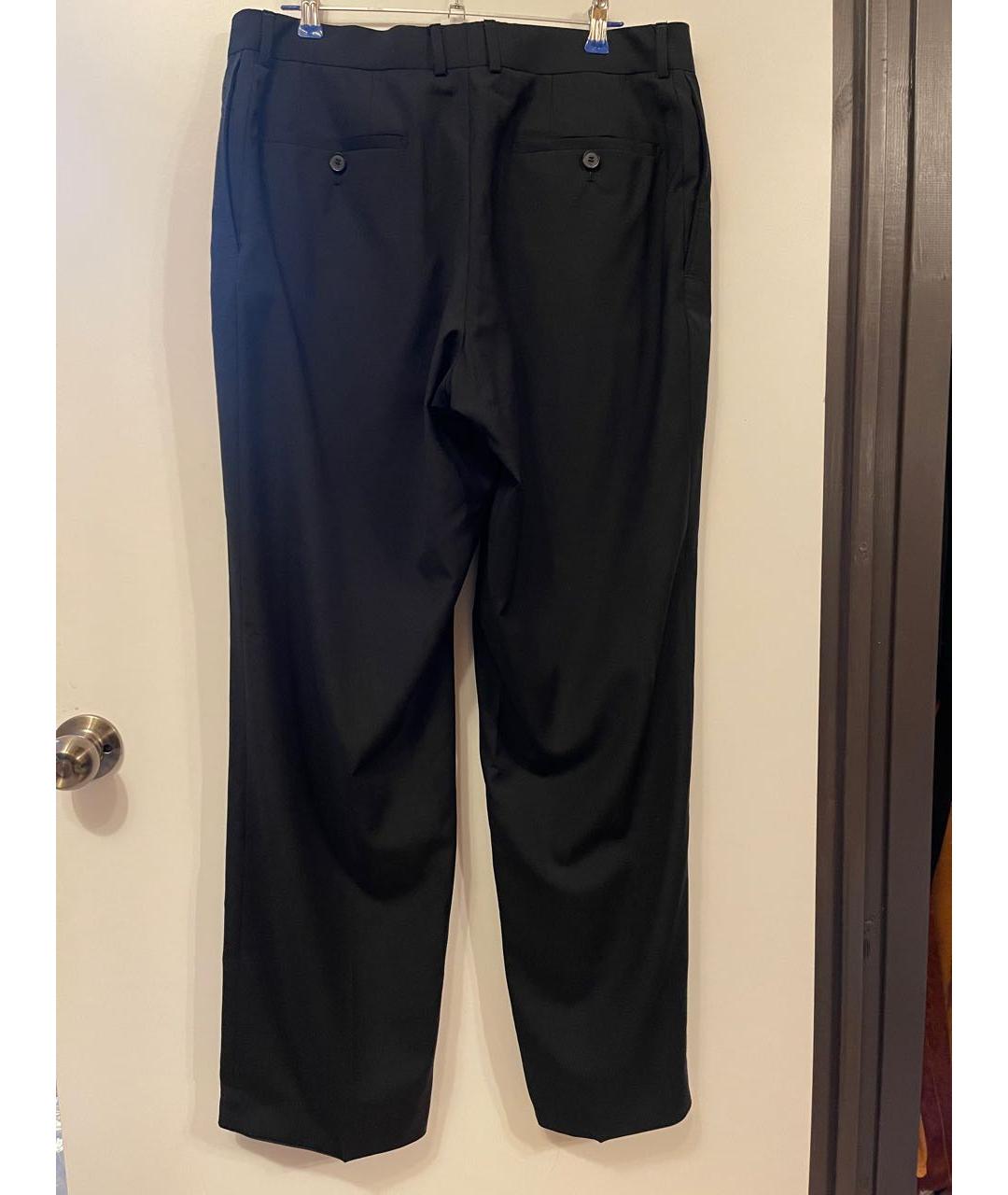 HUGO BOSS Черные вискозные прямые брюки, фото 2