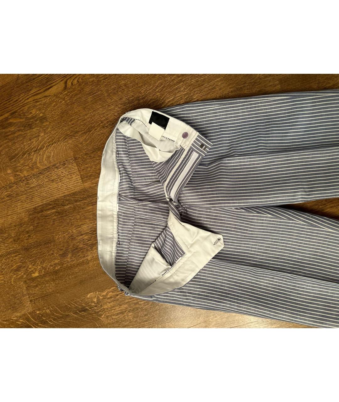 GIANFRANCO FERRE Серые хлопковые брюки чинос, фото 3