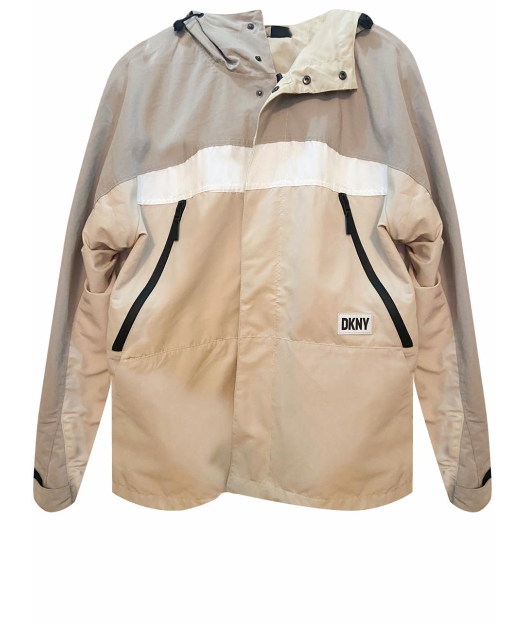 DKNY Бежевая полиэстеровая куртка, фото 9