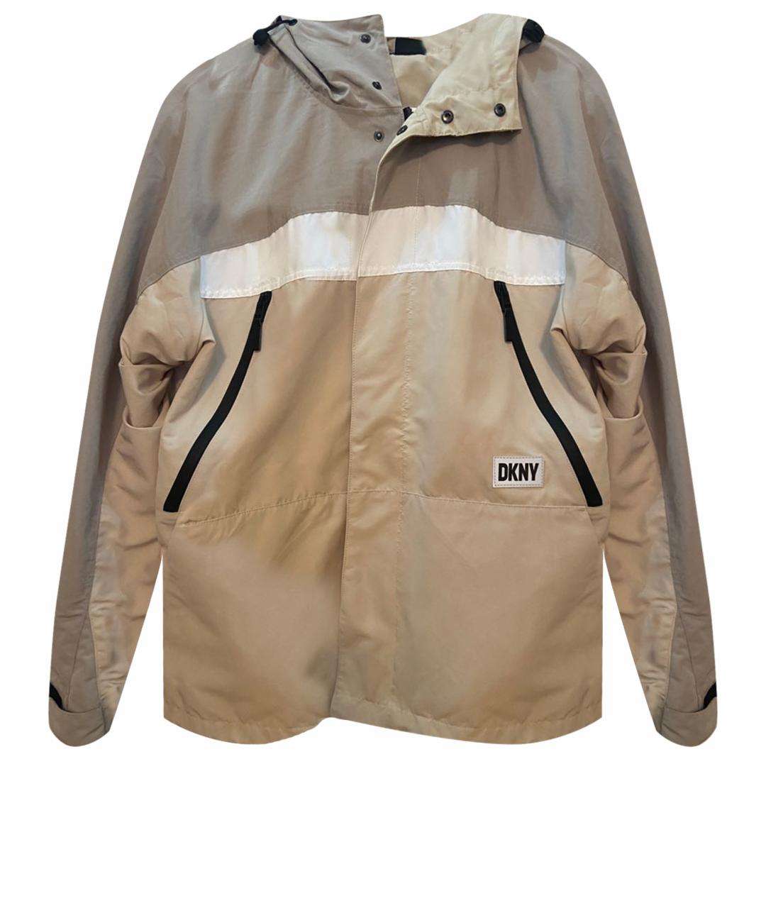 DKNY Бежевая полиэстеровая куртка, фото 8