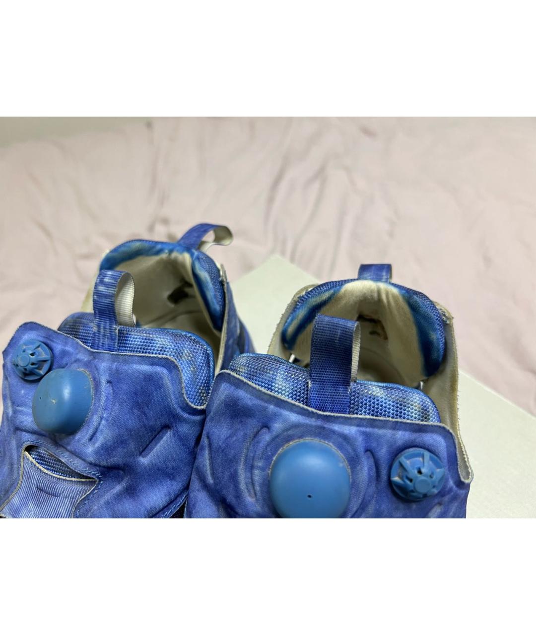 VETEMENTS Синие текстильные низкие кроссовки / кеды, фото 7